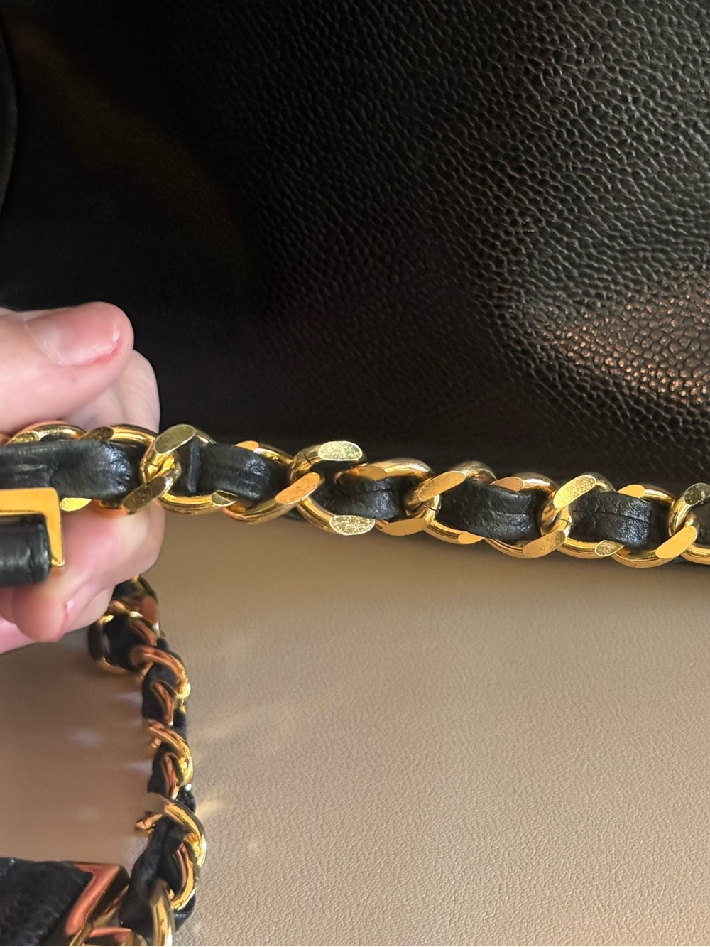 RARE Chanel 1990s Vintage Caviar Black Leather Double Pocket Duma Backpack Bag - Picture 5 of 11